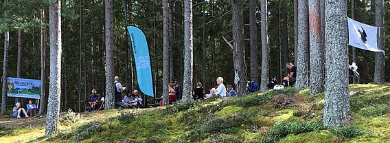 Många sitter tillsammans