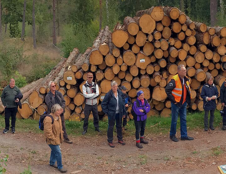 Panoramabild vid samlingen