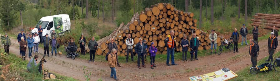 Panoramabild vid samlingen