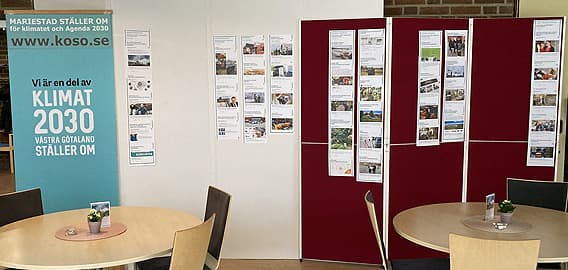 Utställning med klimatomställningens framskridande