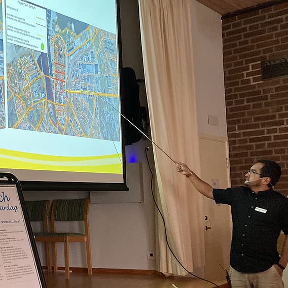 En trafikingenjör föreläser