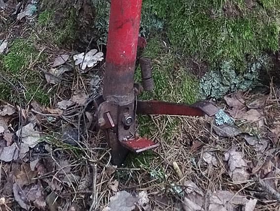 Planteringsrörets nederdel i närbild