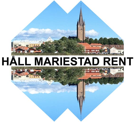 En logga liknande Håll Sverige Rent men för Håll Mariestad Rent
