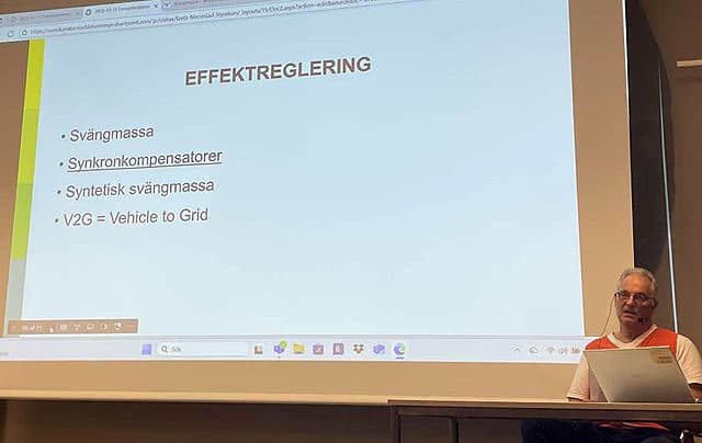 Effektreglering på projektorduken