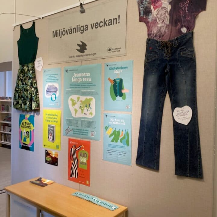 Utställning på anslagstavla