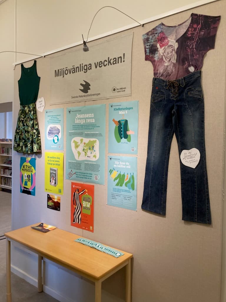 Utställning på anslagstavla