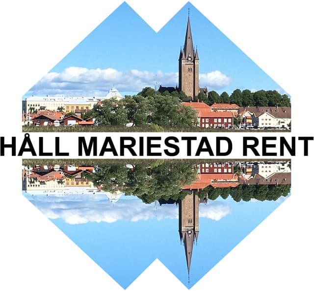 En logga liknande Håll Sverige Rent men för Håll Mariestad Rent